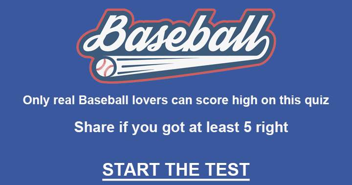 A set of 10 questions designed for every Baseball enthusiast.