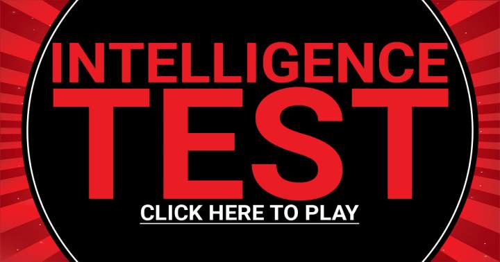 Play our Intelligence Test by clicking here.