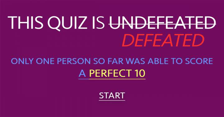 Unrivaled Knowledge Quiz