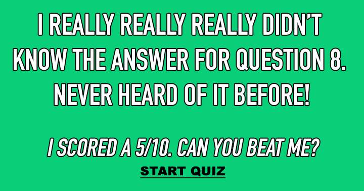 Do you know the answer to question 8?