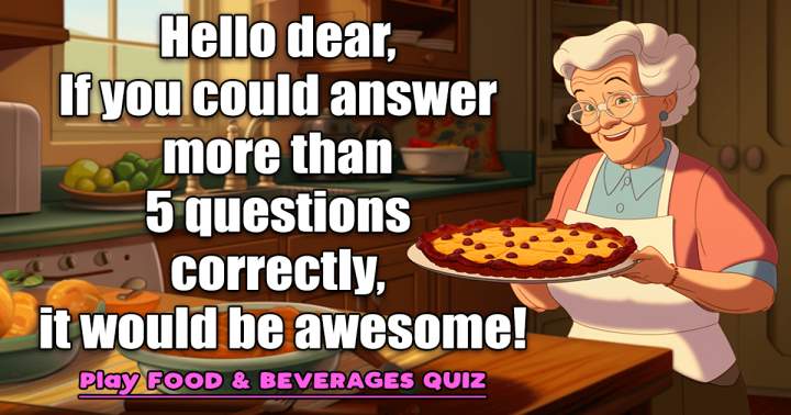 Banner for Quiz on Food and Beverage
