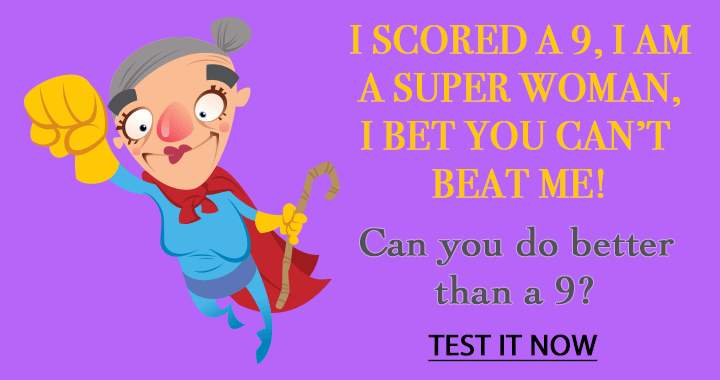 Can you beat this superwoman? 