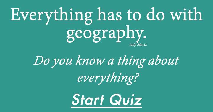 Geography Quiz