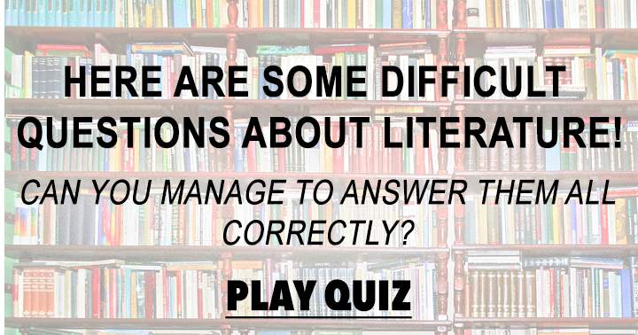 Quiz on Literature.