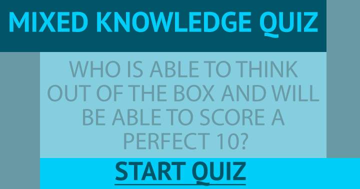 Quiz that combines different areas of knowledge.