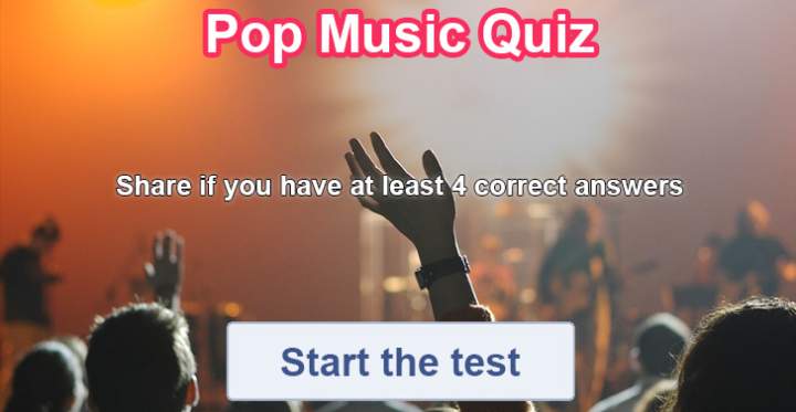 Quiz on a blend of Pop music genres