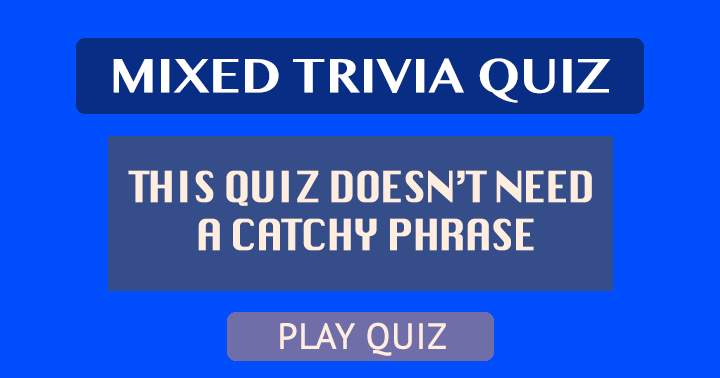 This quiz stands alone in its excellence!