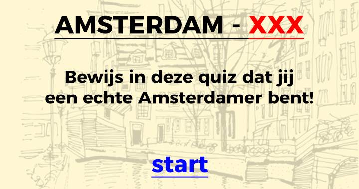 Ben jij een echte Amsterdammer?