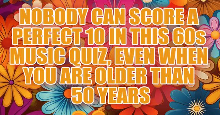 Banner for Quiz on music from the 1960s.