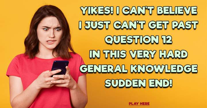 Sudden End of General Knowledge