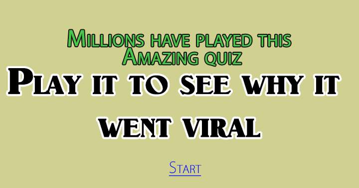 Try out this trending quiz.