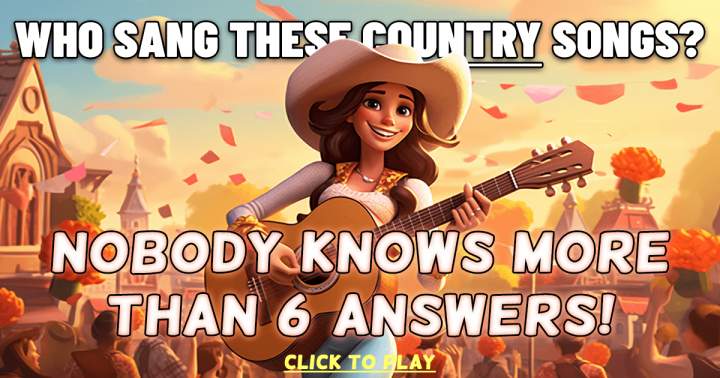 Can you identify the singers of these country songs?