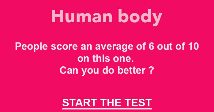 Human body quiz
