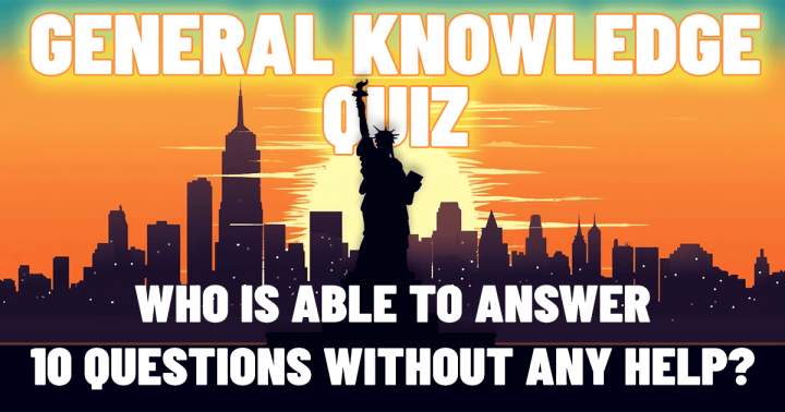 A set of 10 questions testing general knowledge.