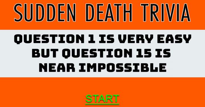 Sudden Death Quiz Madness