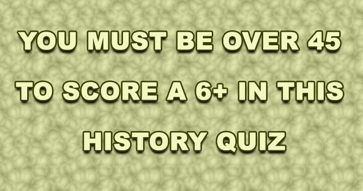 Historical events quiz.