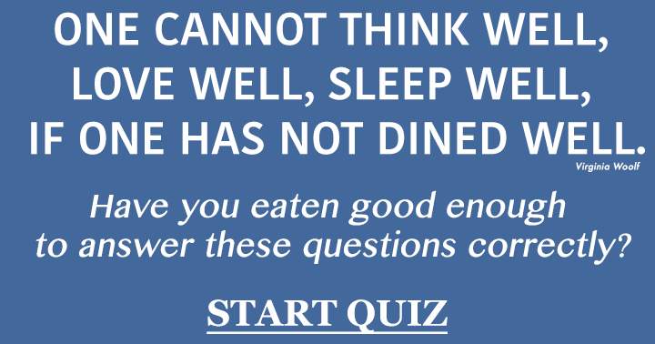 Food and Beverages Quiz