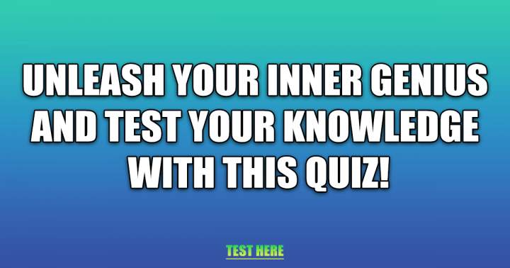 Banner for Would you say you possess an inner genius?