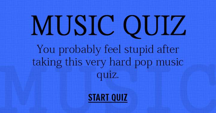 Feel free to take this challenging Pop Music quiz and remember, it's okay if you don't ace it!