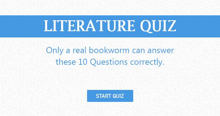 Put your book knowledge to the test with this entertaining quiz and prove you're a true book lover.