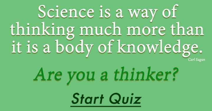 Are you a thinker?