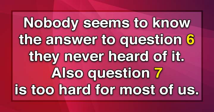 Banner for Challenging Trivia Quiz