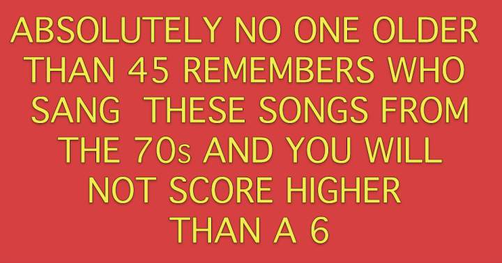 Can you name the singer of these 70s songs?