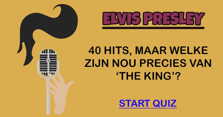 Welke hit is van Elvis?