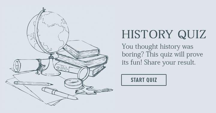 Banner for Trivia Quiz on Historical Events