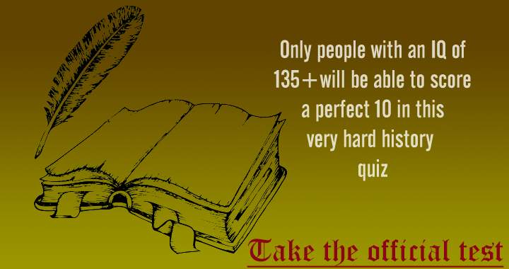 Is your IQ high enough to score a 10?