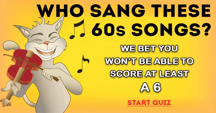 Banner for Can you identify the singers of these 60s songs?