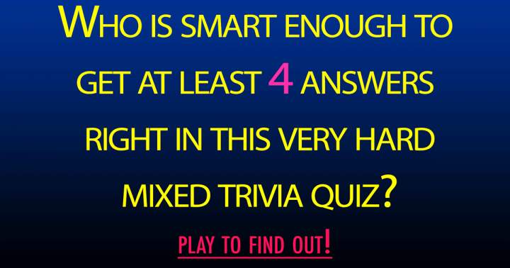 Assorted Trivia Quiz