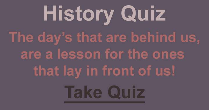 Historical Trivia Test