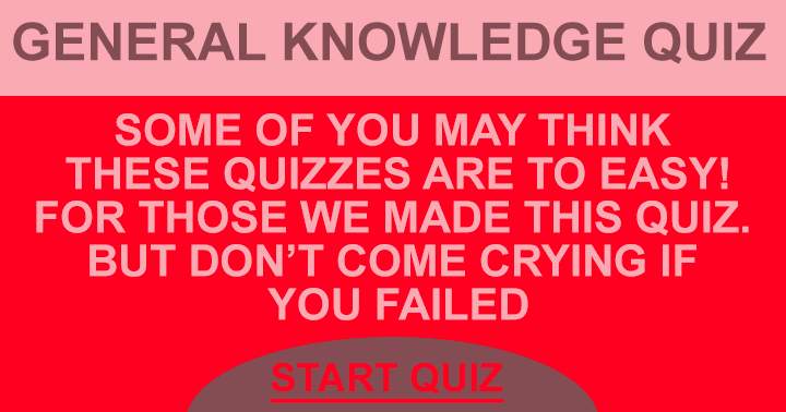 If you fail, don't come crying to me!