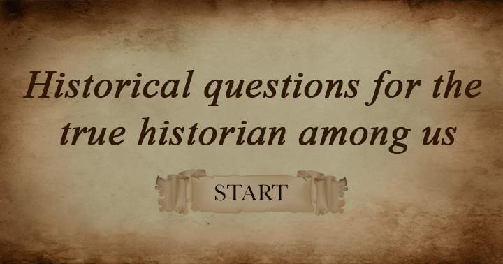 Banner for Historical Trivia Test