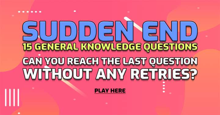 Banner for Sudden End Quiz