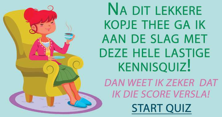 Banner for Je verslaat nooit mijn geweldige score van 7/10