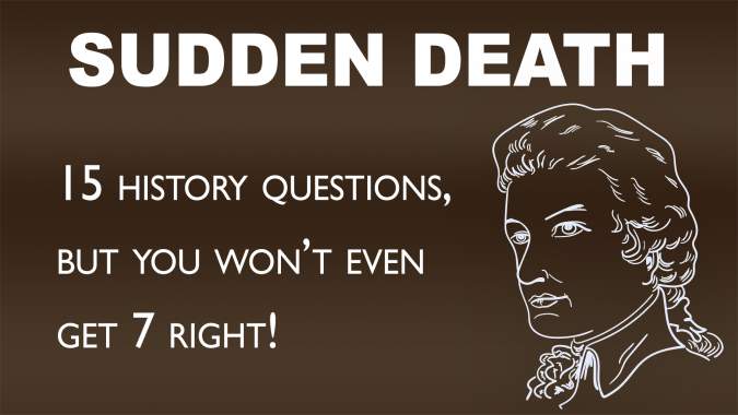 Banner for Sudden Death Quiz