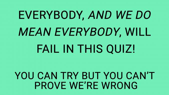 Challenging Knowledge Quiz