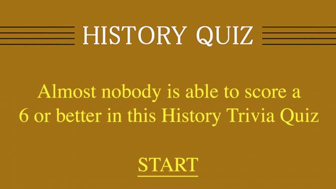 Banner for History Trivia