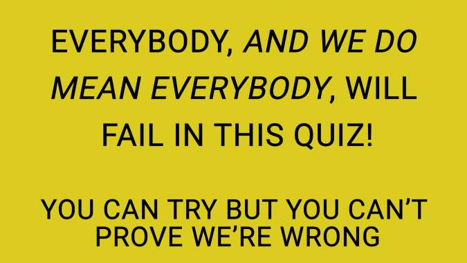 Banner for Challenging Knowledge Quiz