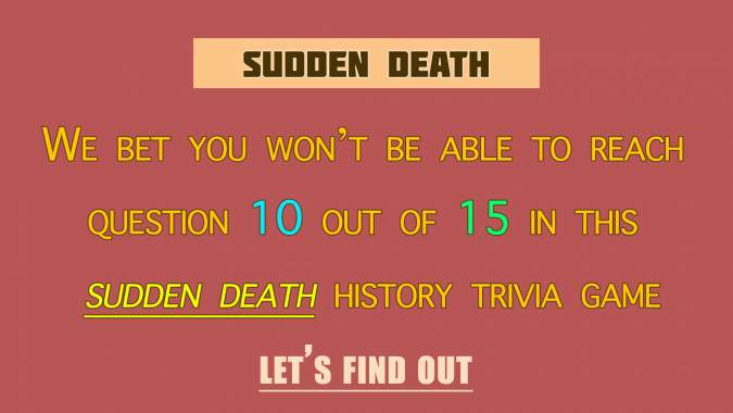 Banner for A History Sudden Death Quiz