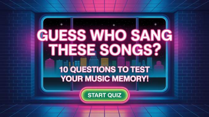Banner for Guess who sang these songs!