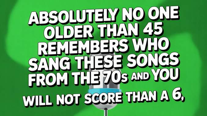 Banner for Who Sang These Songs From The 70s?