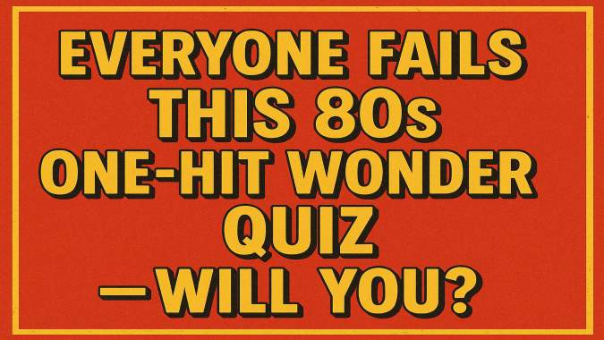 Banner for 80s one hit wonder quiz