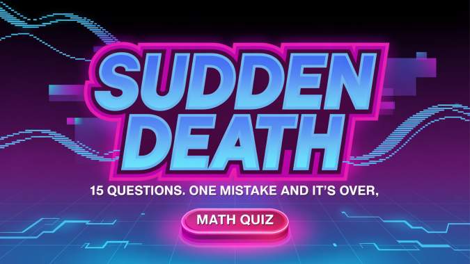 Banner for Math quiz