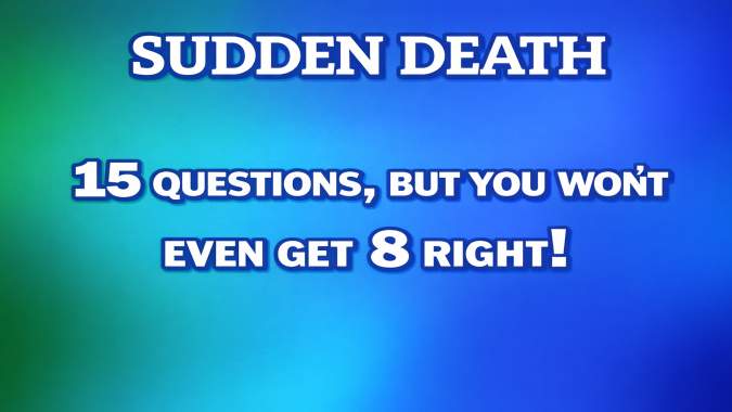 Banner for The Ultimate Sudden Death Trivia Challenge!