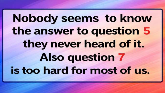 Banner for Only 5% knows the answer to question 5!