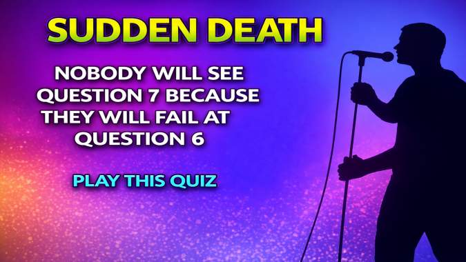 Banner for Only 1% of People Can Pass This Sudden Death Trivia Quiz!