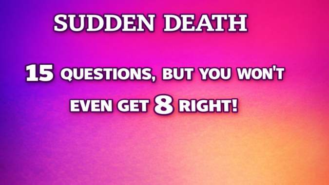 Banner for The Thoughest Sudden Death Trivia Quiz!